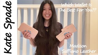 Kate Spade Madison Saffiano Leather Wallets  Haul Time [upl. by Ram749]