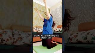 Effective kriya for PCOD and Periods issues yoga periods pcod shorts weightloss motivation yt [upl. by Fadas]