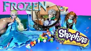 JELSA Love Story SHOPKINS Season 3 Season 2 LIMITED EDITION Opening Frozen Elsa and Jack Frost Video [upl. by Arhat]