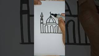 Masque drawing masjid arabic [upl. by Eardnoed]