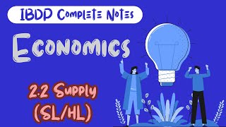 IBDP Economics 22 Supply SLHL 2025 Syllabus Full Notes [upl. by Arleyne58]