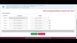 MGU B Ed CAP 2024  Steps for option registration Sports amp PD Quota [upl. by Noivax]