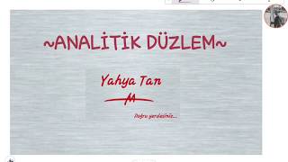 ANALİTİK GEOMETRİ1ANALİTİK DÜZLEMYKS TYT AYT matematik geometri [upl. by Aiekahs387]