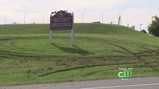 Garnet Valley Middle School Grounds Vandalized By PickUp Truck [upl. by Nneb]