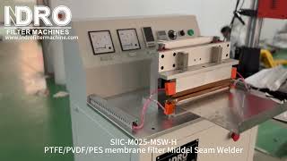 PTFEPVDFPES membrane FILTER middle seam welder [upl. by Yahc]