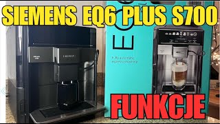 Ekspres do kawy SIEMENS EQ6 plus s700 TE657319RW PRZEGLĄD FUNKCJI siemens coffee ekspres kawa [upl. by Ahsiena]