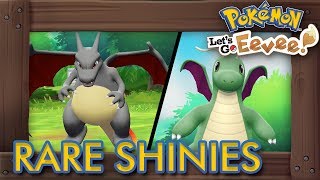 Wild SHINY CHARIZARD amp DRAGONITE in Pokémon Lets Go Pikachu amp Eevee [upl. by Edlun]