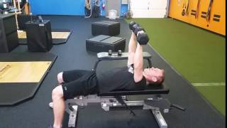 Single Arm DB Bench Chest Press with Iso Hold [upl. by Ridglea363]