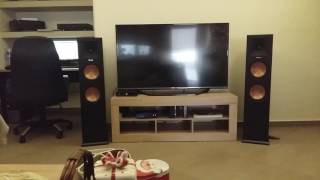 klipsch rp 280f playing amazing track Djuma Soundsystem ‎– Les Djinns [upl. by Ronyam]