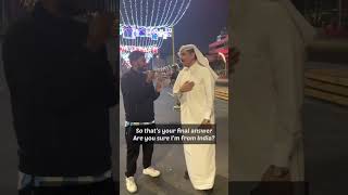 Surprising Arabs in Qatar by speaking Arabic to them [upl. by Jaquith68]