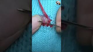 Doityourself sweater repair with a sewing needle [upl. by Aranahs]