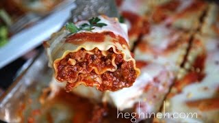 Լազանյա  Lasagna Roll Ups Recipe  Heghineh Cooking Show in Armenian [upl. by Dnamra]