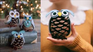 10 DIY Christmas Pine Cone Crafts [upl. by Togram352]