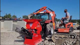 Concasseur RED RHINO 3000 TM Monté sur 3 points et alimenté par lhydraulique du tracteur [upl. by Janine]