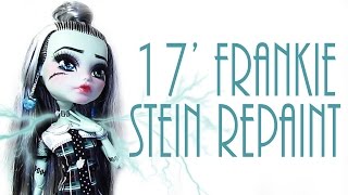 Frankie Stein Doll Repaint MONSTER HIGH [upl. by Swigart]