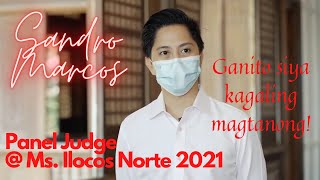 SANDRO MARCOS AS PANELIST IN QUESTION AND ANSWER PRELIMINARIES MS ILOCOS NORTE 2021 [upl. by Armilla]