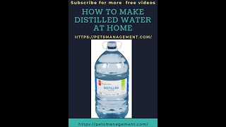 How to Make Distilled Water at home [upl. by Rasia307]