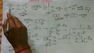 Haworth synthesis of napthalene mechanism Aromatic electrophilic substitution part4 [upl. by Cuthbertson306]