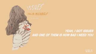 Julia Michaels  Issues Sara Farell Acoustic Cover quotLYRICSquot [upl. by Uhsoj]