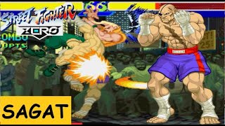 Street Fighter Zero Sagat Arcade 60FPS Hard gaming streetfighter trending trending ryu ken [upl. by Nehgaem]