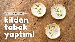 Kilden Tabak Yaptım  Yapması Çok Keyifli  Clay  DIY  Kendin Yap [upl. by Colleen]