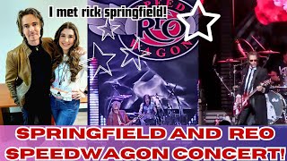 Rick Springfield and REO Speedwagon 2024 LIVE Concert Charleston WV vlog  clips from the show [upl. by Bartosch82]