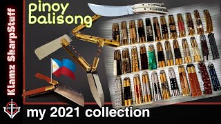 Filipino Balisong My Entire Collection 2021 long video [upl. by Eiralam]