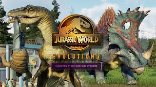 HYBRIDS EVERYWHERE  New Dinos Showcase  Secret Species Pack  Jurassic World Evolution 2 [upl. by Bork]