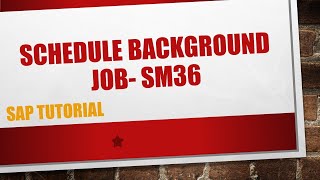 How to schedule background job in SAPautomatic emails SM36 [upl. by Haseena]