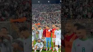 فرحة لاعبي الخضر بوصول ماندي لمباراته المئة مع المنتخب الجزائري ♥️😍 مبارياتاليوم محرز [upl. by Ekim]