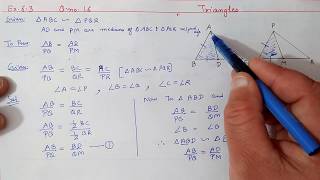 Chapter6 Ex63 Q1516 Triangles  Ncert Maths Class 10  Cbse [upl. by Bagger474]