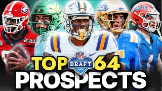 Ranking the 64 Best Prospects In the 2024 NFL Draft [upl. by Pubilis]