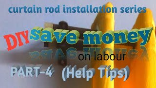 how to install curtain rods  Help tips [upl. by Elicul]