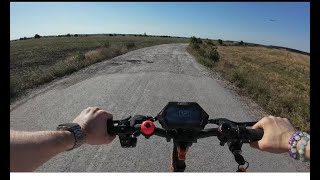 Am mers din OTOPENI in CORBEANCA cu trotineta electrica kukirinescooter kukirin9138 [upl. by Elspet]