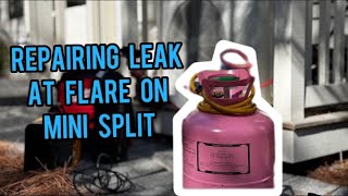 Mini split HVAC leaking refrigerant [upl. by Gally885]