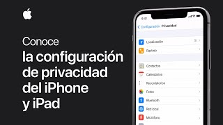 Conoce la configuración de privacidad del iPhone iPad y iPod touch — Soporte técnico de Apple [upl. by Nylsor678]