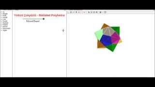 GeoGebra Dersleri Türkçe  Yıldızıl Çokyüzlü  Stellated Polyhedra Mesut Topal [upl. by Fredericka]