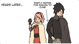 Waiting Arm  Sasuke x Sakura Comics [upl. by Yrekcaz]