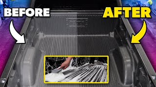 How To Clean amp Restore A Truck Bed Liner From Dull to Black [upl. by Ahsiad]