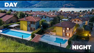 Gorgeous Villa on Lake of Como  DAY TO NIGHT [upl. by Dalt]