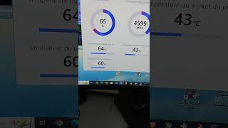 Comment savoir la température du processeur facilement avec MSI center 😁 [upl. by Ecikram]