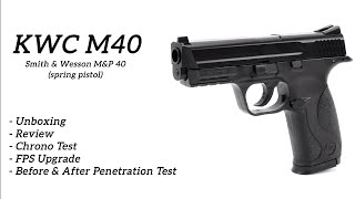 KWC M40 Spring Pistol  FPS Upgrade [upl. by Bellew611]