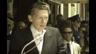 Jerry Lee Lewis  Hollywood Walk Of Fame Ceremony 1989 [upl. by Nerissa]