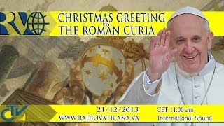 Christmas Greetings to the Cardinals and the Roman Curia  Auguri natalizi alla Curia Romana [upl. by Cristi]