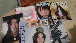 NEWJEANS HANNI DAZED KOREA SEPT 2024  BLACKPINK JENNIE HARPER BAZAAR OCT 2024 UNBOXINGREVIEW [upl. by Burman486]