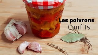 les poivrons confits  confit de poivrons délicieux pour vos sandwichs طريقة تصبير الفلفل الحلو [upl. by Yra206]