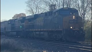 CSX G711 passes CP 163 with friendly crew [upl. by Delgado]