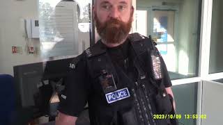 Bedfordshire Police Violent Thug PC 5924 at Beds Police HQ [upl. by Bainter660]