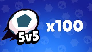 100 Games Of 5v5 Brawl Stars [upl. by Ermeena]