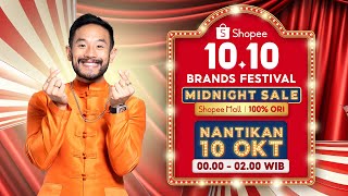 Banyak Promo Menarik di Shopee 1010 Brands Festival Midnight Sale  10 Okt 0000  0200 WIB [upl. by Lebar]